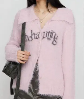 LAGUA GEM 자카드 샤기 니트