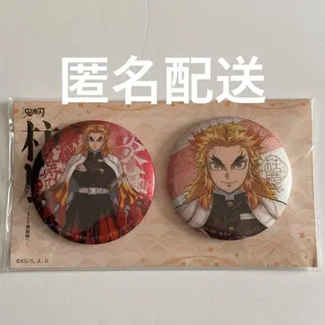 귀멸의 칼날 기둥전 렌고쿠 쿄쥬로 키 비주얼 글리터 캔뱃지 세트 새상품