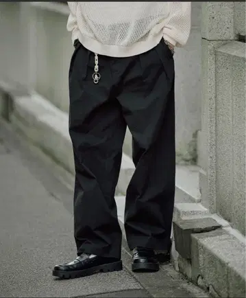 Blame 블랙 와이드 팬츠 L