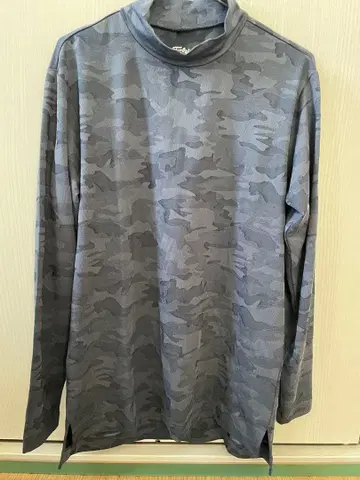 Titleist 카모 패턴 하이넥 긴팔 셔츠 L 사이즈 새상품급 골프웨어