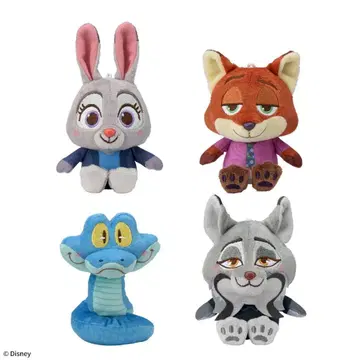 주토피아2 빨간 볼 마스코트 전 4종 컴플리트 세트