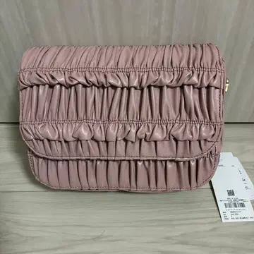 미사용 택 포함 FURFUR 핑크 개더 숄더백