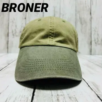 BRONER 브로너 롱빌 캡 모자 워시 가공
