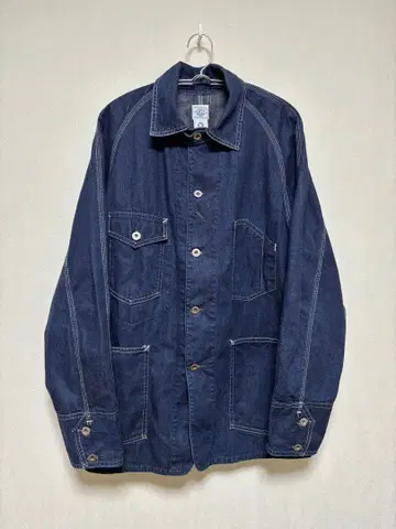 포스트 오버올즈 데님 커버올 L 사이즈