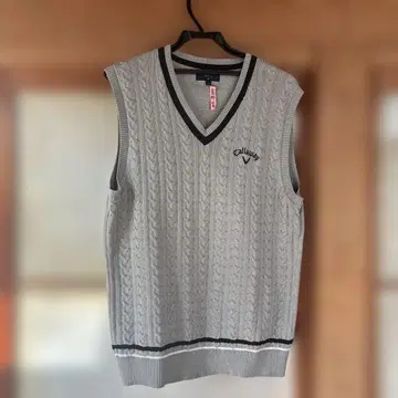 골프 남성용 캘러웨이 V넥 니트 베스트 사이즈 3L