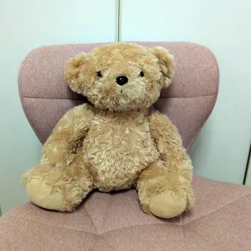 베이지 봉제 인형 약 30cm