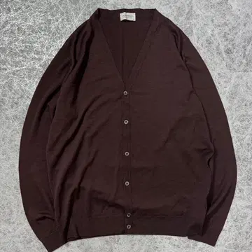 새상품급 존스메들리 30G 하이 게이지 가디건 보르도 XL