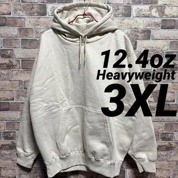 12.4oz 헤비 웨이트 후드티 무지 3XL(4L) 샌드