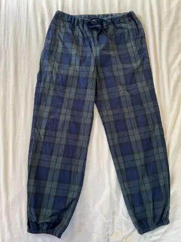 FTC 네이비 그레이 체크 이지 팬츠