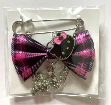 산리오 SweetRock'n'Check 시크릿 브로치 키티 블랙