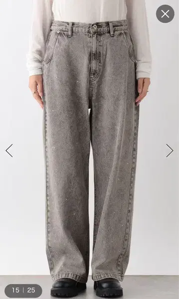 택 포함 새상품 렙심 비쥬 데님 팬츠 그레이