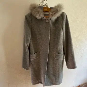 에니시스 그레이 퍼 롱 코트