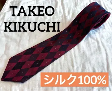 TAKEO KIKUCHI 실크 100% 넥타이