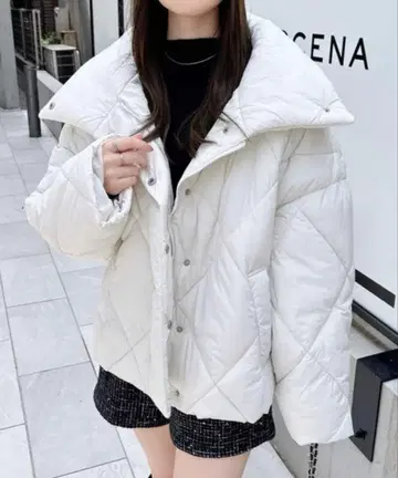 INGNI 새상품 M 화이트 퀼팅 다운 자켓