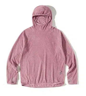 새상품 Blue Monte 후드 부착 플리스 롱 셔츠 후드티