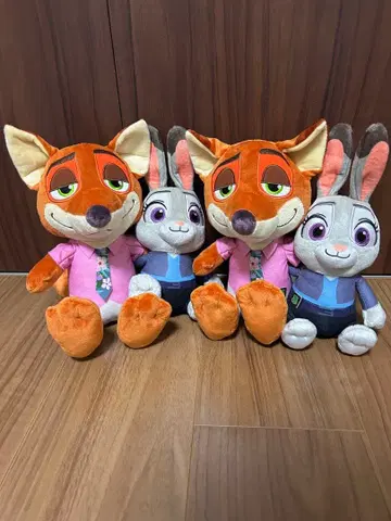 [ 새상품 ] 주토피아2 페어 봉제 인형 주디&닉 2체 세트