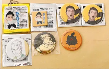 주술회전전 회옥옥절 캔뱃지 일러스트 금박 게토 스구루 6세트