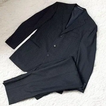 MASSIMO Plus 남성용 수트 M 스트라이프 블랙