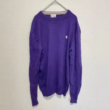 coen 퍼플 니트탑 M 사이즈