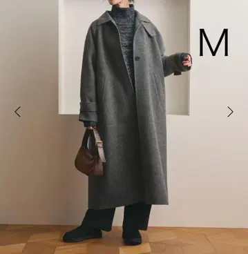 미사용 새상품 BEAUTY&YOUTH 스텐카라 코트 헤링본 M