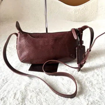 genten 숄더백 가죽 브라운