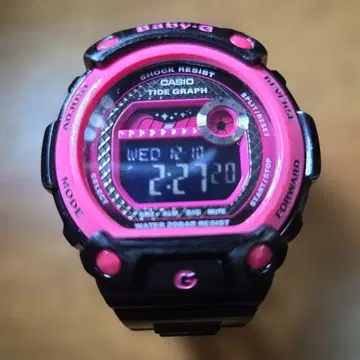 상태 좋은 편 태국 그래프 포함 BABY-G 핑크/블랙 BLX-100