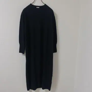 IENA 이에나 크루넥 원피스 블랙 울 100%