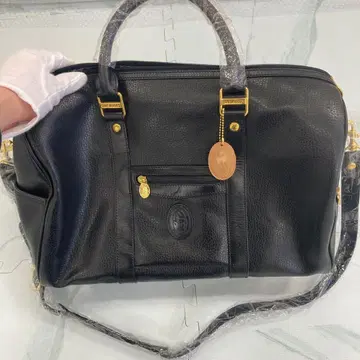 SANT MARIO'S 블랙 보스턴 백