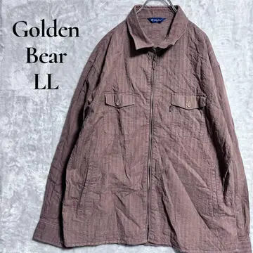 [ Golden Bear ] [ LL ] 코튼 셔츠 도톰 지퍼 풀 집업