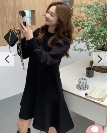 벌스데이 바쉬 ELEANOR PEPLUM DRESS 블랙