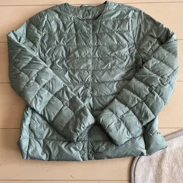 유니클로 UNIQLO 울트라 라이트 다운 S 카키 그린