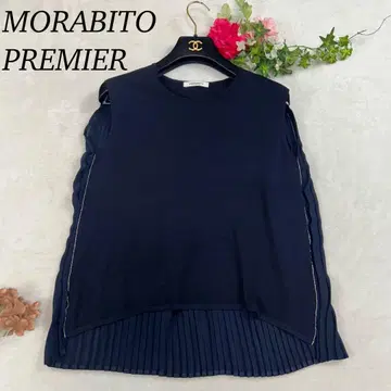 J931 새상품급 M 모라비토 프리미어 이소재 티셔츠 네이비 여성용