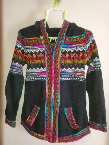 새상품 페루산 알파카 후드티