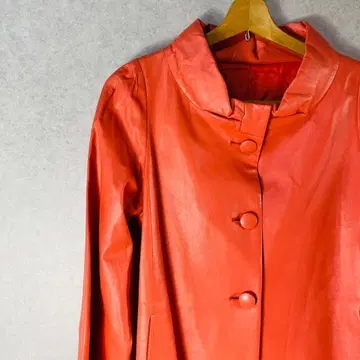 오렌지 가죽 테일러드 자켓
