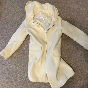 NATURAL BEAUTY BASIC 후드 부착 롱 코트 M 사이즈