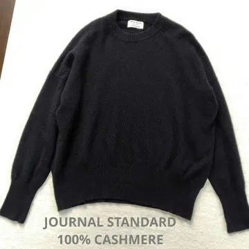 2024 저널 스탠다드 캐시미어 100% 크루넥 풀오버 블랙