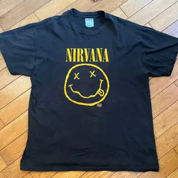 90s NIRVANA 스마일 빈티지 T셔츠 닐바나
