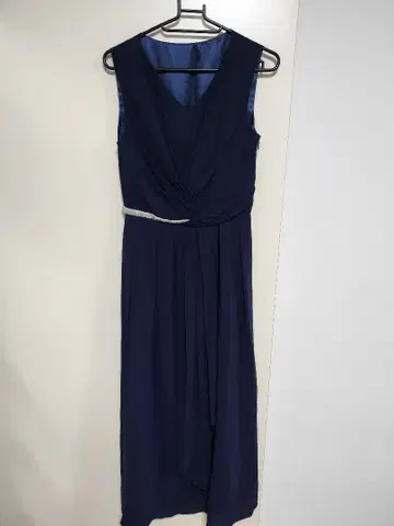 9호 네이비 쉬폰 롱 드레스