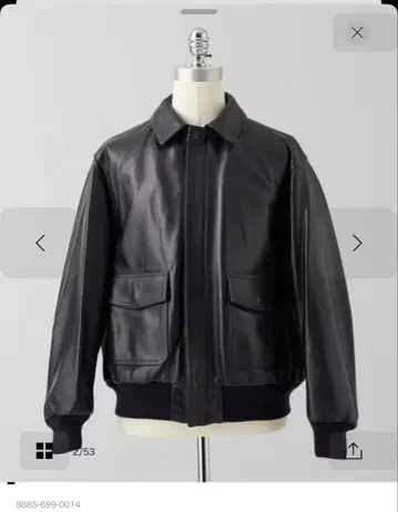 [ LOEFF ] 사이즈 0 네이비 라무 가죽 자켓