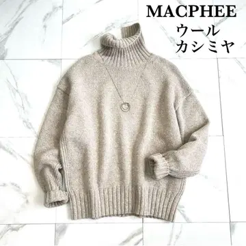 새상품급 MACPHEE 울 캐시미어 터틀넥 스웨터 투모로우랜드