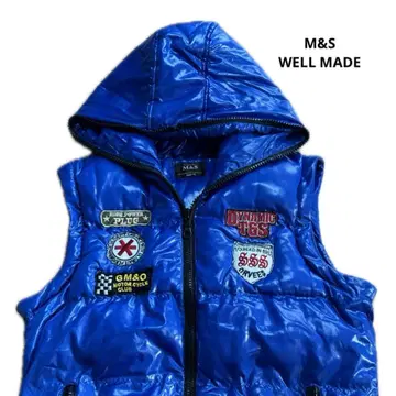 다운 베스트 파랑 다운