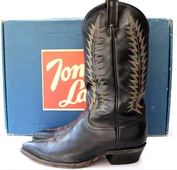 Tony Lama 블랙 웨스턴 부츠