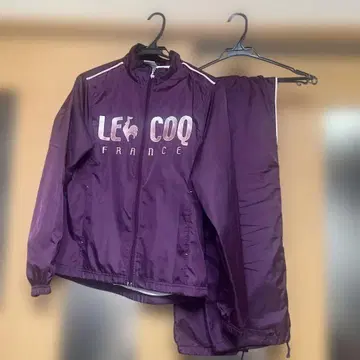 르꼬끄 르꼬끄 발수 가공 윈드브레이커 셋업 나일론 보라색
