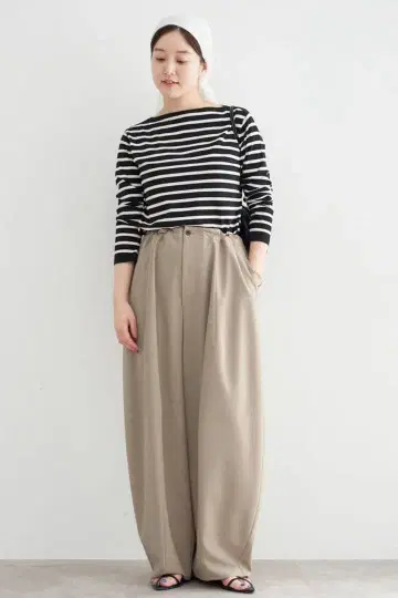 IENA 코쿤 팬츠 베이지