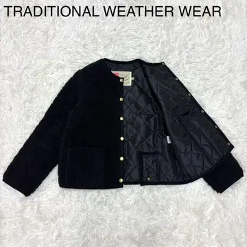[트래디셔널 웨더웨어] 보아 자켓 블랙 골드 버튼 M