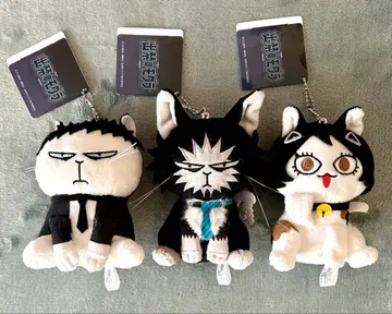 출입금지 두더지  동물 봉제 인형 고양이 부가 3세트