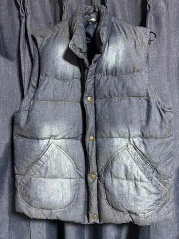 Santafe 블루 그레이 다운 베스트