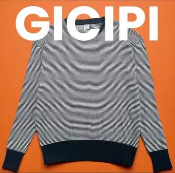 GICIPI 지치피 보더 코튼 니트 4 M~L 블랙 화이트 새상품