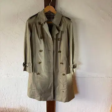 [배송비 포함] 517 aquascutum 베이직 트렌치코트 카키색