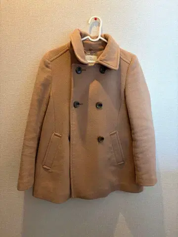 UNITED ARROWS 베이지 울 코트 S